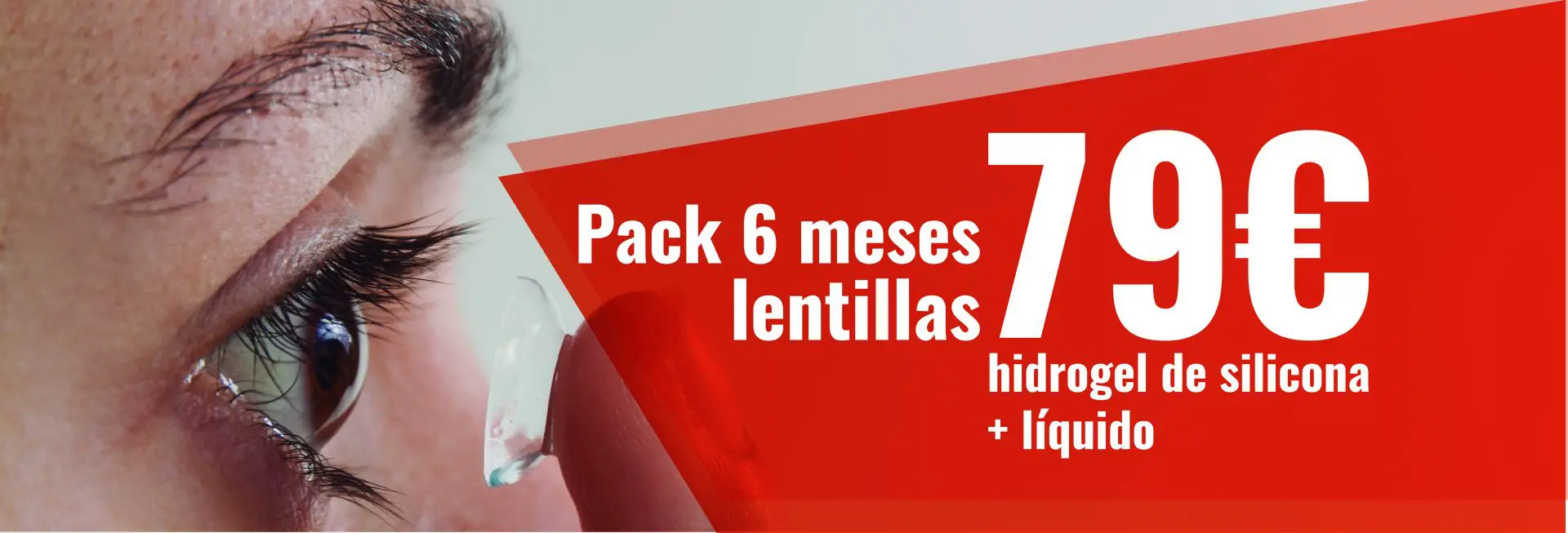 Colocación de lentilla en el ojo